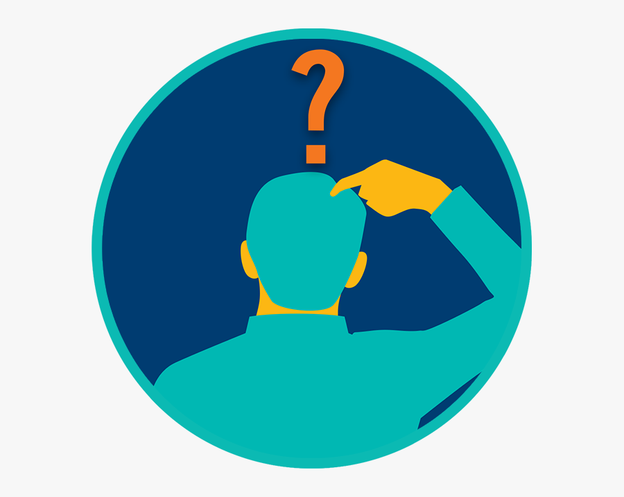 A Man Scratching His Head - Head Scratching Png, Transparent Clipart