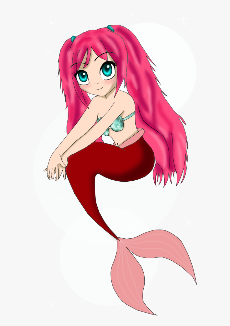 Mermaid Chibi Cute Mermaid, Sea Serpent, Mythical Creatures, - Mythical Cartoon Creatures, Transparent Clipart