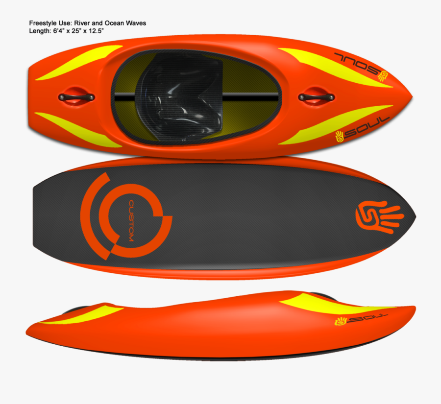 Custom Kayaks Soul Waterman - Freestyle Kayak Big Wave, Transparent Clipart
