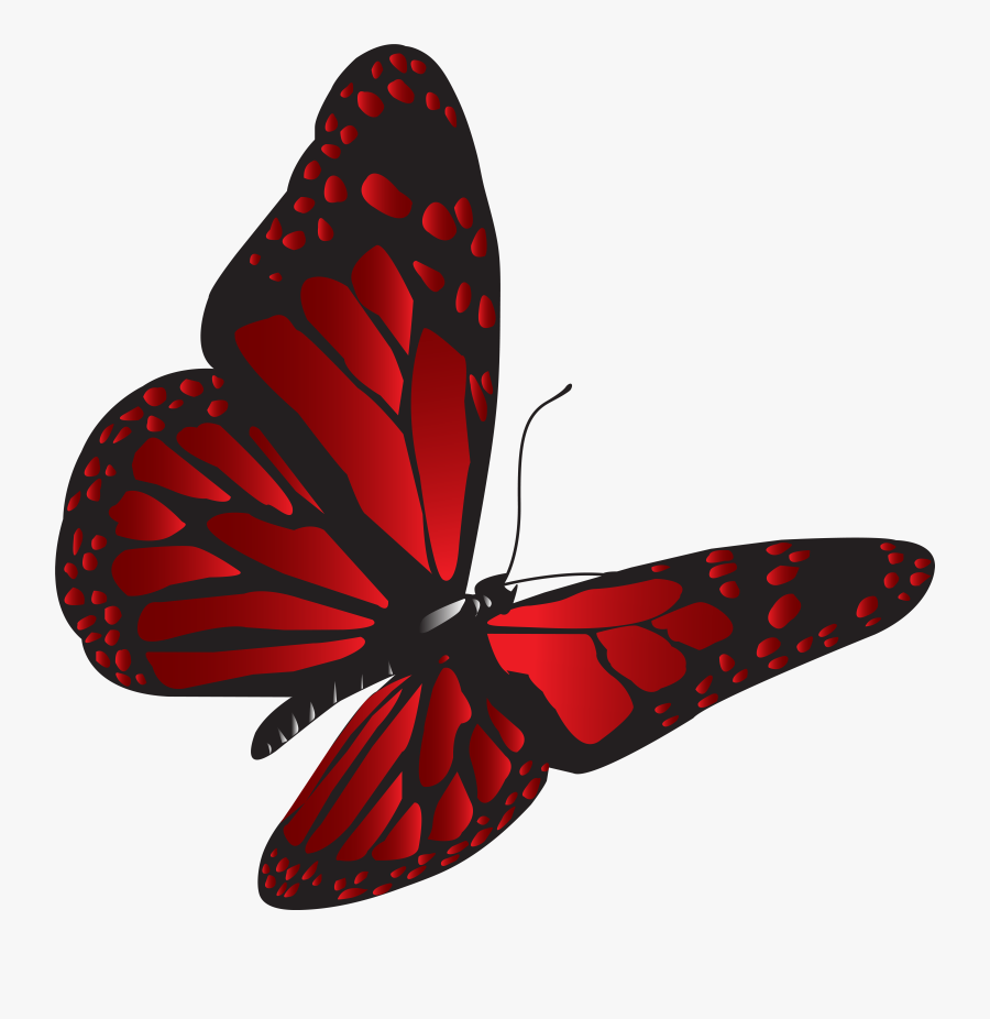 Butterfly Cliparts Transparent Red, Transparent Clipart