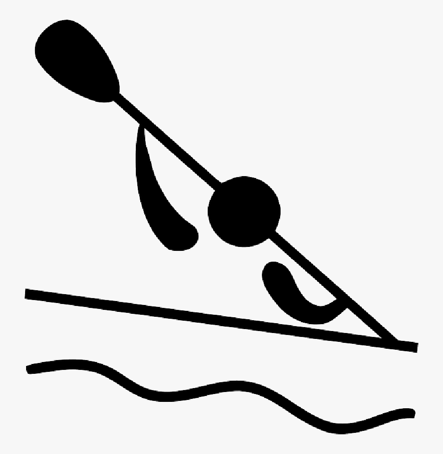 Kayak, Paddling, Kayaking, River, Kayaker, Sports, - Olympic Canoeing, Transparent Clipart
