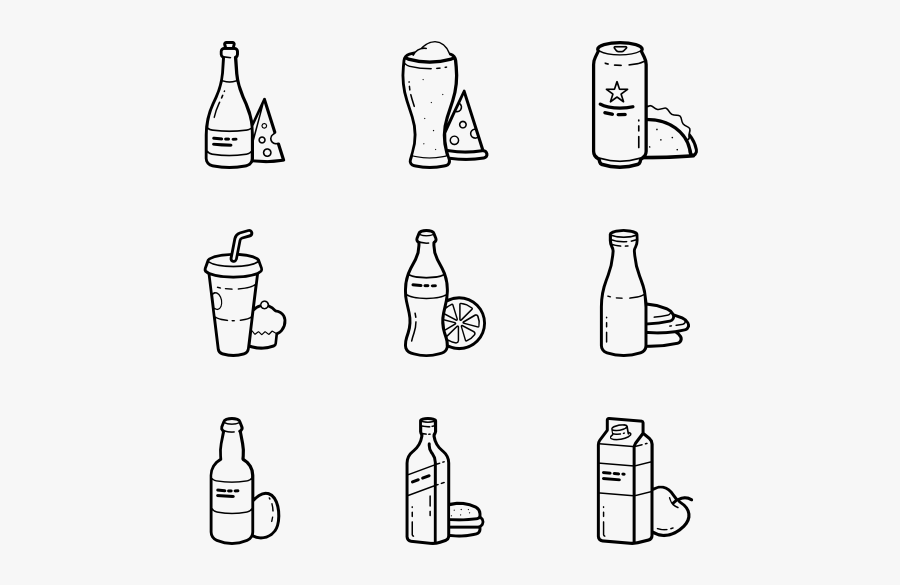 Drinks With Some Snacks , Free Transparent Clipart - ClipartKey