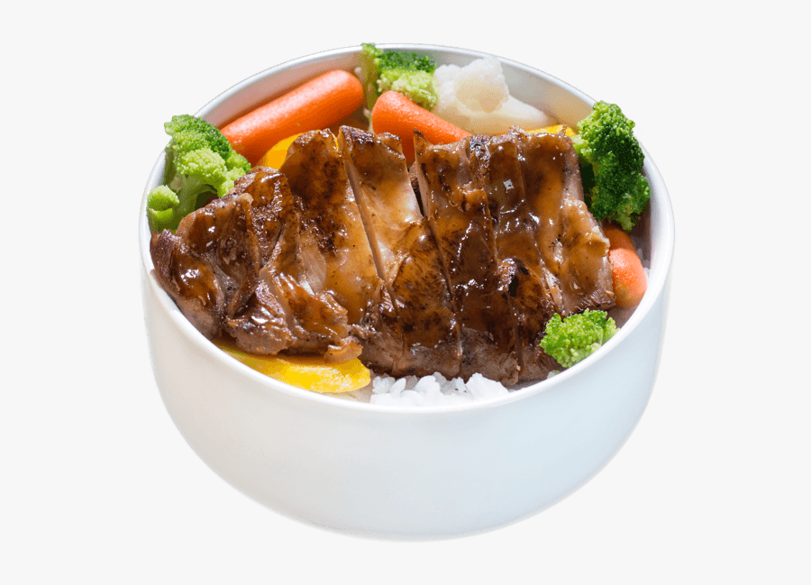 Bbq Chicken Bowl With Rice And Veggies - Chicken Rice Bowl Png, Transparent Clipart