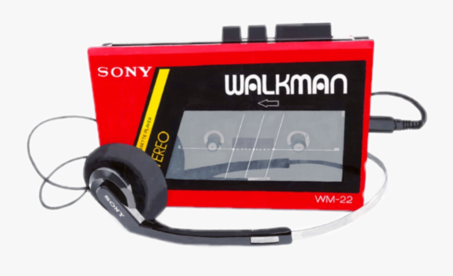##nichememe #walkman #music #retro #80s - Red Walkman, Transparent Clipart