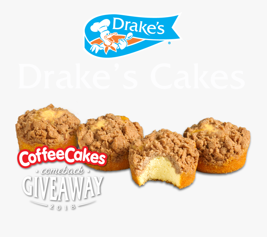 Clip Art Biscuit Coffee Cake - Drake's Coffee Cake, Transparent Clipart