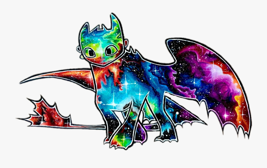 #dragon #toothless #disney #galactic #stars - Illustration, Transparent Clipart