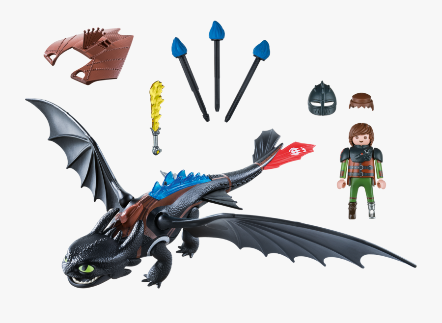 Toothless Png Hd Photo - Playmobil How To Train Your Dragon Hiccup, Transparent Clipart