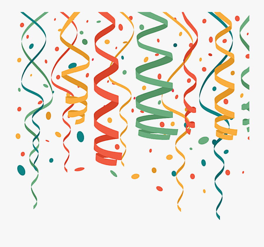 Serpentine Streamer Confetti - Happy New Financial Year 2019, Transparent Clipart