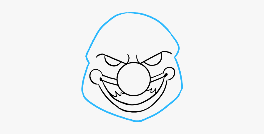 Easy Clown Drawing, Transparent Clipart