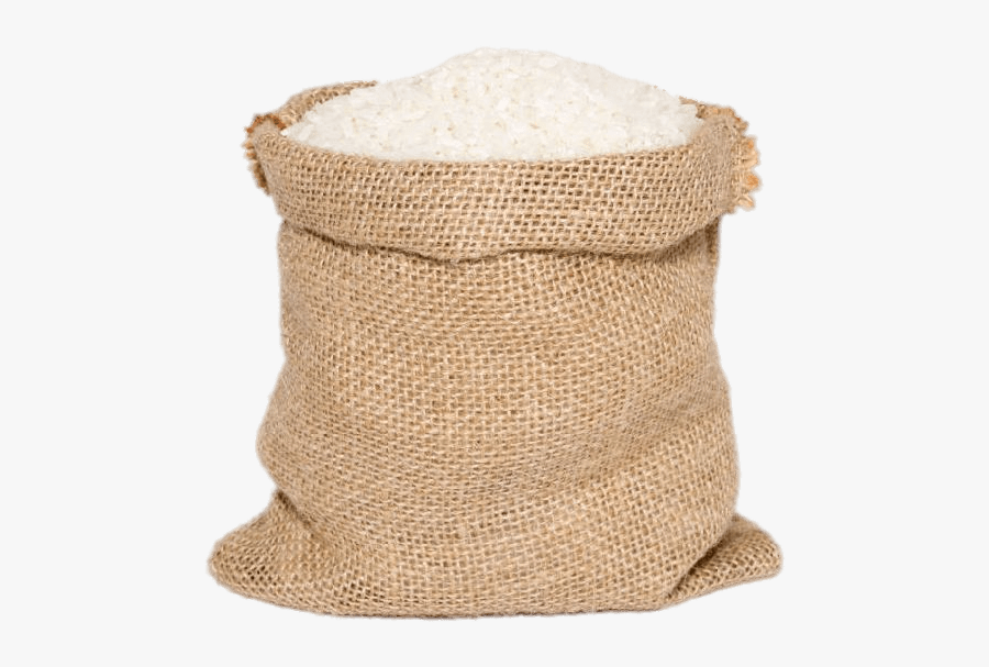 Bag Of White Rice - Sack Of Rice, Transparent Clipart