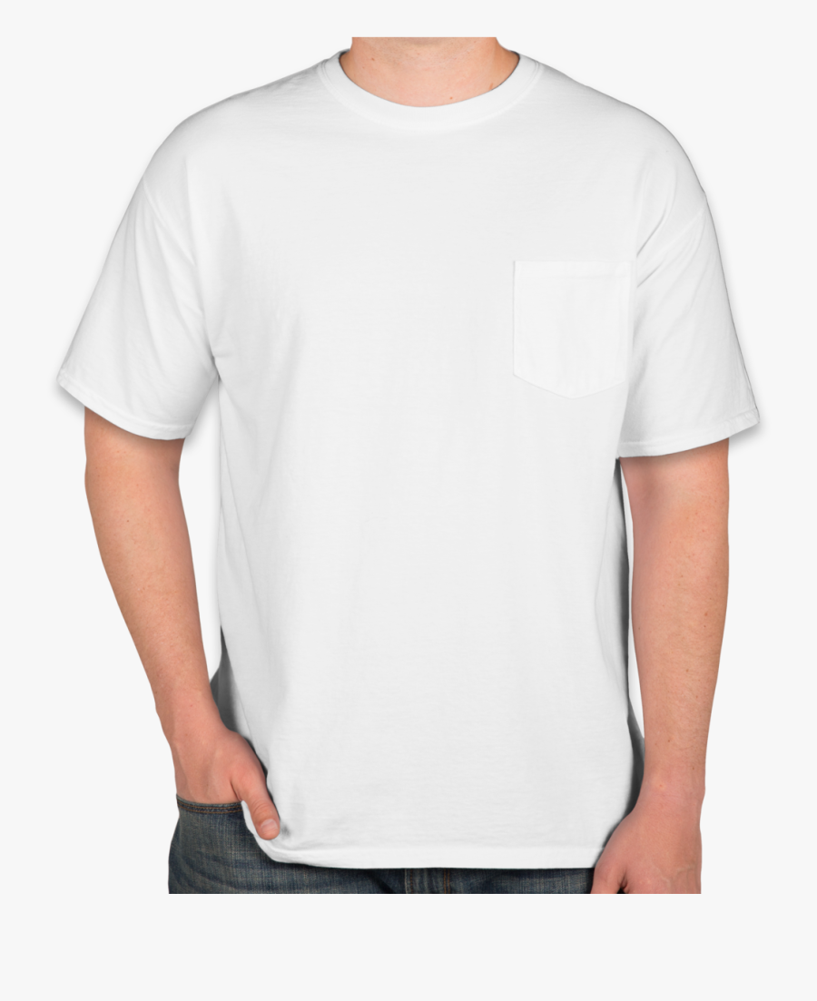 Custom Comfort Colors 100% Cotton Pocket T Shirt - Comfort Colors White Pocket T Shirt, Transparent Clipart