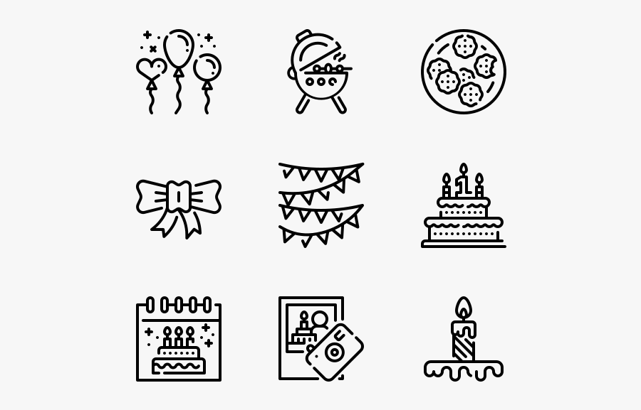 Birthday And Party - Resume Icons Png, Transparent Clipart