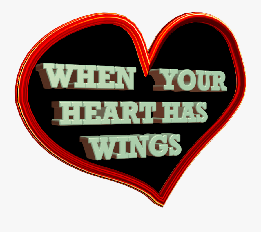 Transparent Heart With Wings Png - Portable Network Graphics, Transparent Clipart