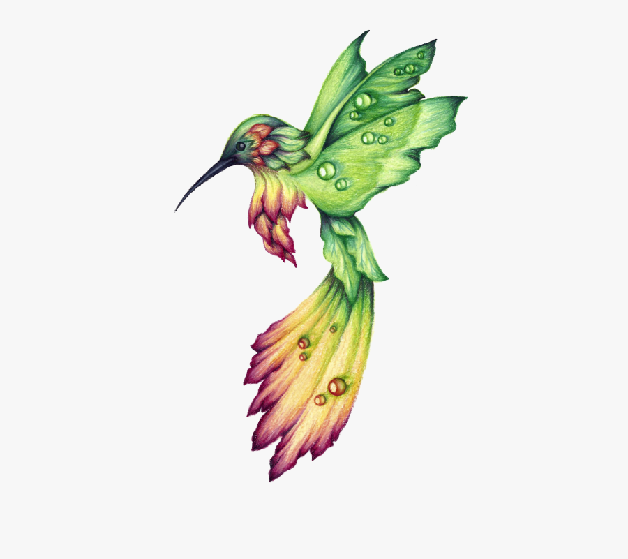 Png Royalty Free Download Clockwork Drawing Hummingbird - Colibri Dibujo A Lapiz, Transparent Clipart
