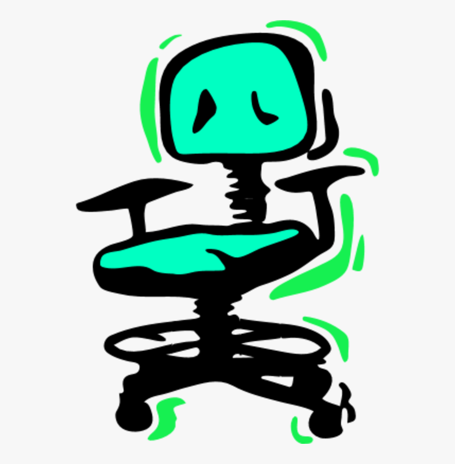 Fat Guy Sitting - Office Chair Clip Art, Transparent Clipart