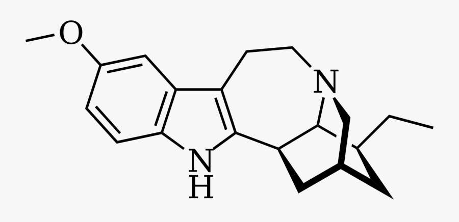 Line Art,angle,symmetry - Ibogaine Structure, Transparent Clipart