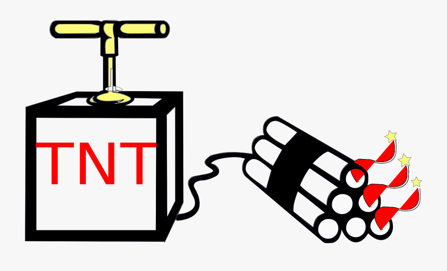 Tnt Clip Arts - Silhouette Of Dynamite, Transparent Clipart