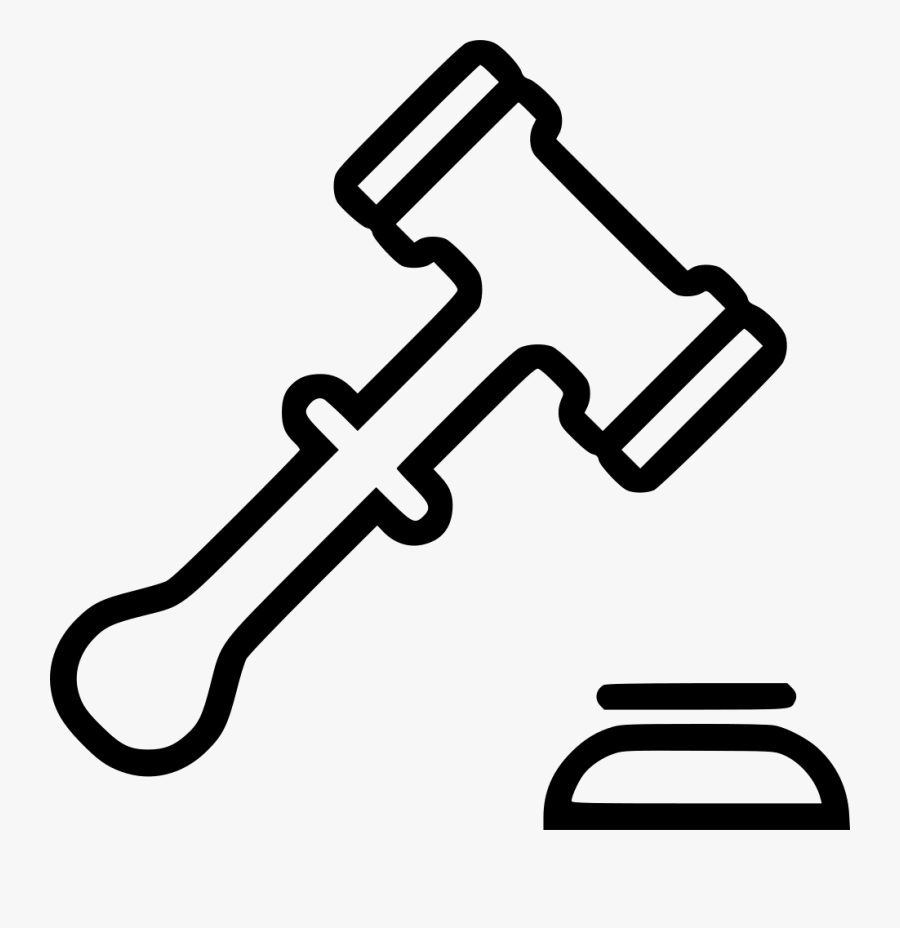 Gavel Computer Icons Judge Clip Art - Justice Hammer White Png, Transparent Clipart