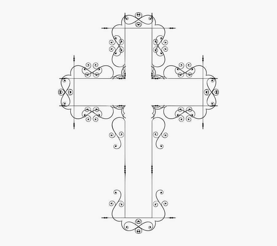 Transparent Fancy Cross Png, Transparent Clipart