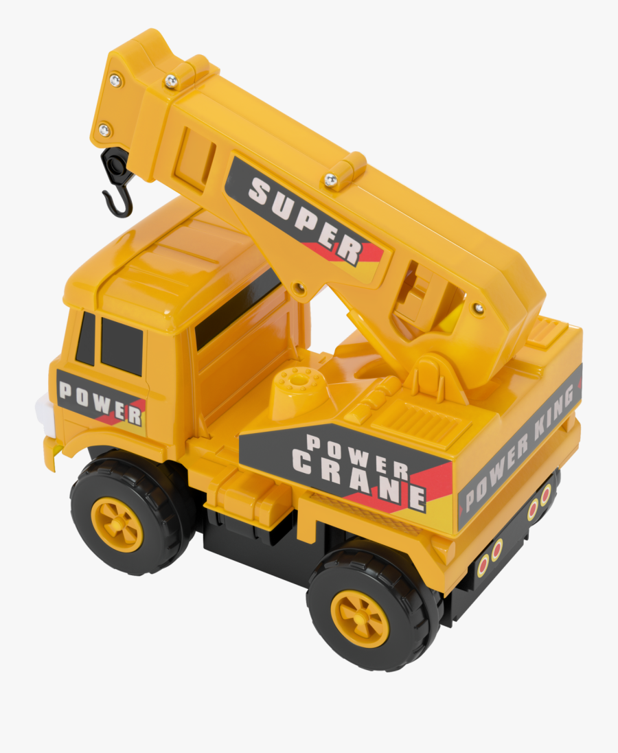 Mota Mini Construction Truck - Crane, Transparent Clipart