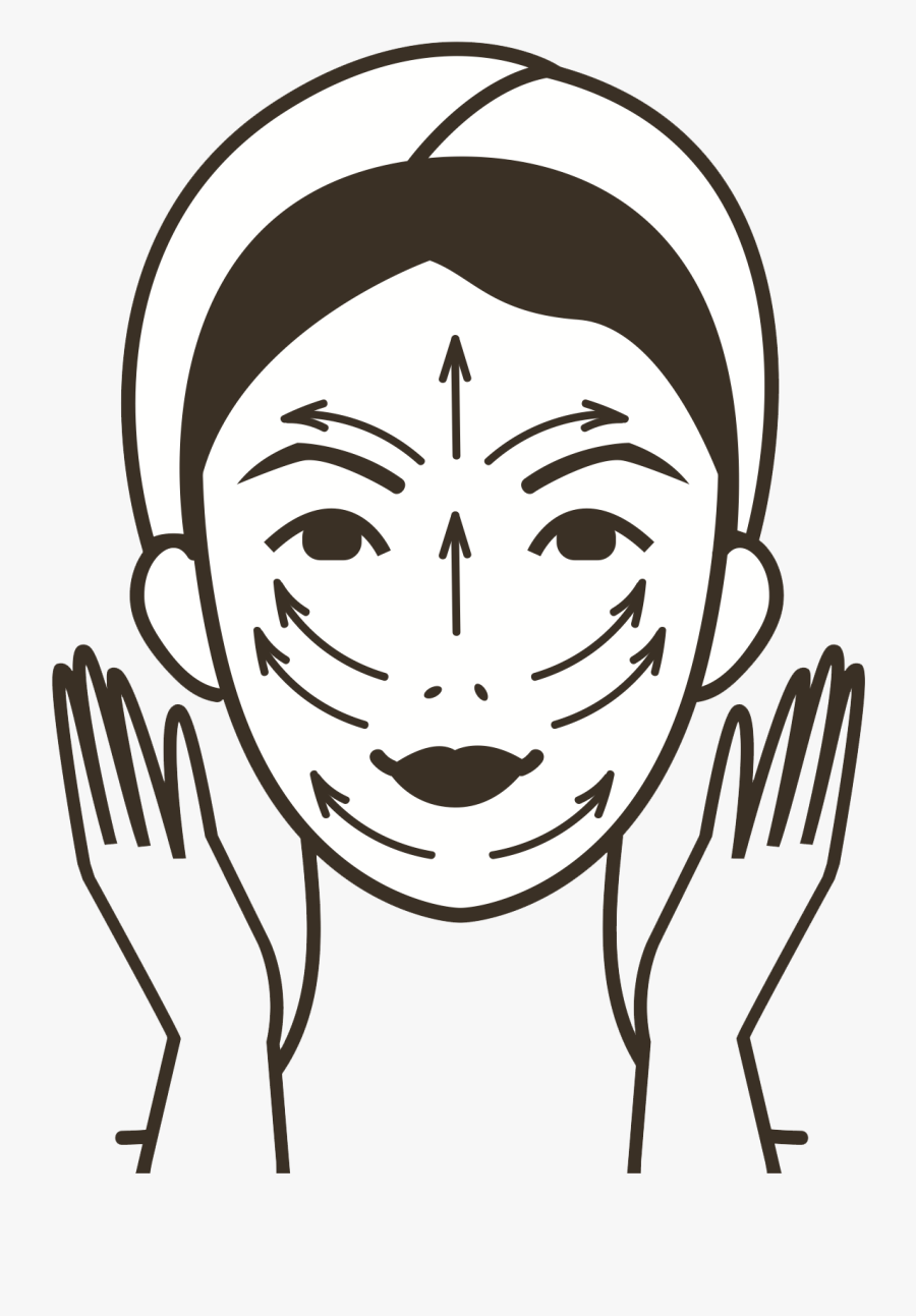 Moisturizers, Serums & Eye Care - Clean Face Drawing Png, Transparent Clipart