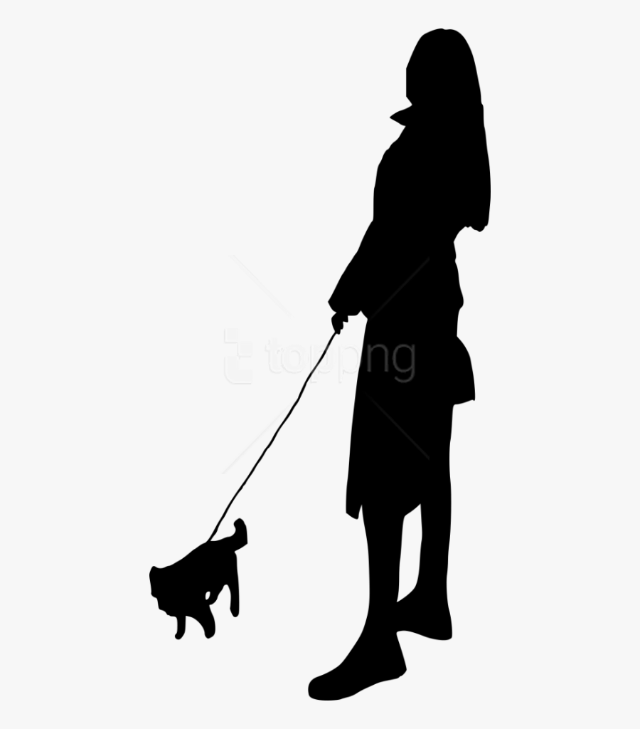 walking a dog silhouette png free transparent clipart clipartkey walking a dog silhouette png free