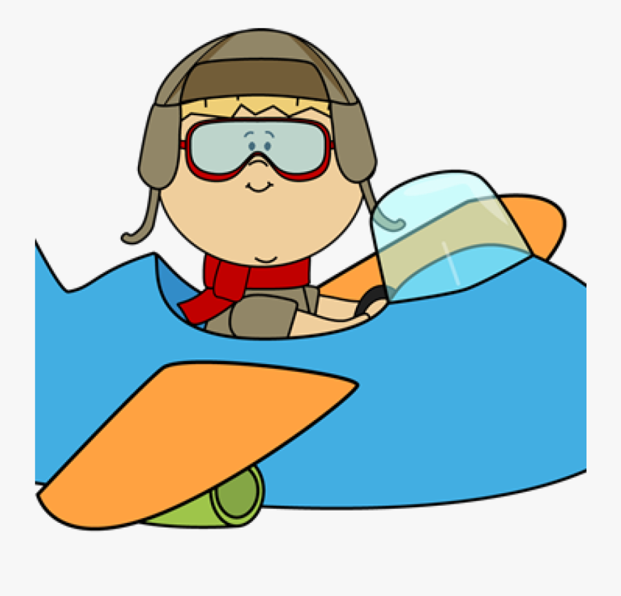 Airplane Clipart Boy Flying An Clip Art Image Free - Flying A Plane Clipart, Transparent Clipart