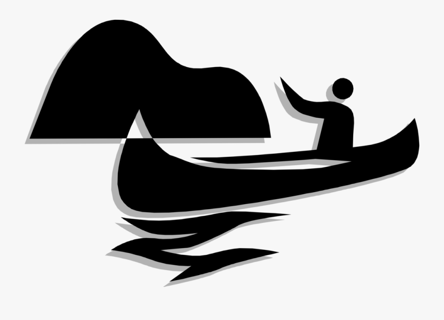 Clip Art Canoe Illustration, Transparent Clipart
