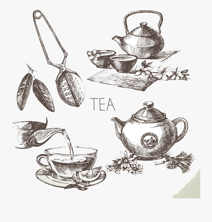 Biscuit Drawing Tea - Tea Ceremony Japan Drawing, Transparent Clipart