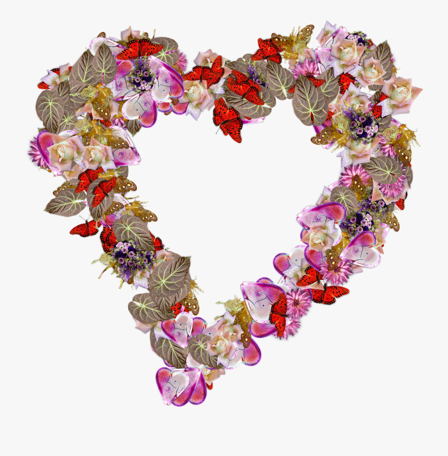#lovestickers #love #heart #nature #flower #floral - Transparent Heart Flowers, Transparent Clipart