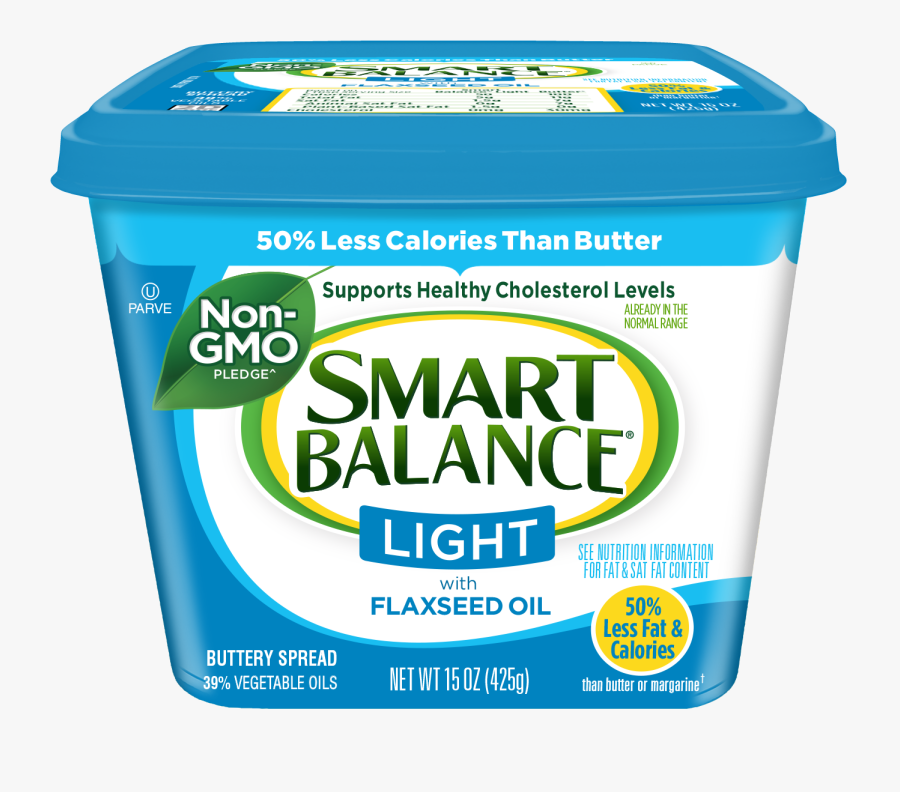 Butter Heartright Light Buttery Food Spread Margarine - Smart Balance Light Butter, Transparent Clipart