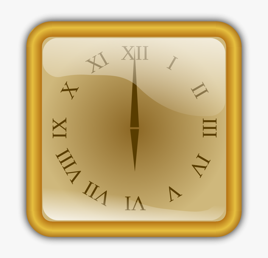 Roman Numeral Clock Clipart, Transparent Clipart