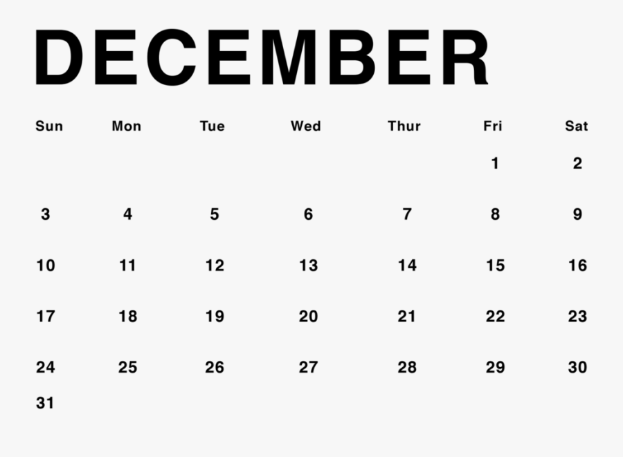 Today"s Calendar - December 2010 Calendar, Transparent Clipart