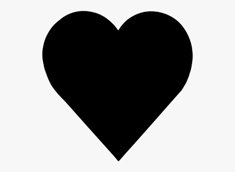23 Piece Heart Shaped Puzzle - Black Heart Silhouette Png, Transparent Clipart