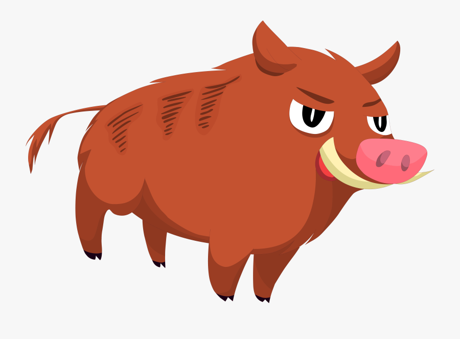 Domestic Pig Clip Art - Jabalí Vector, Transparent Clipart