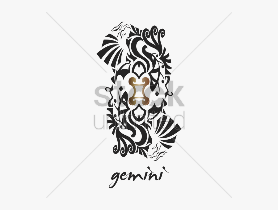 Gemini Png Transparent Images - Gemini Polynesian Tattoo Designs, Transparent Clipart