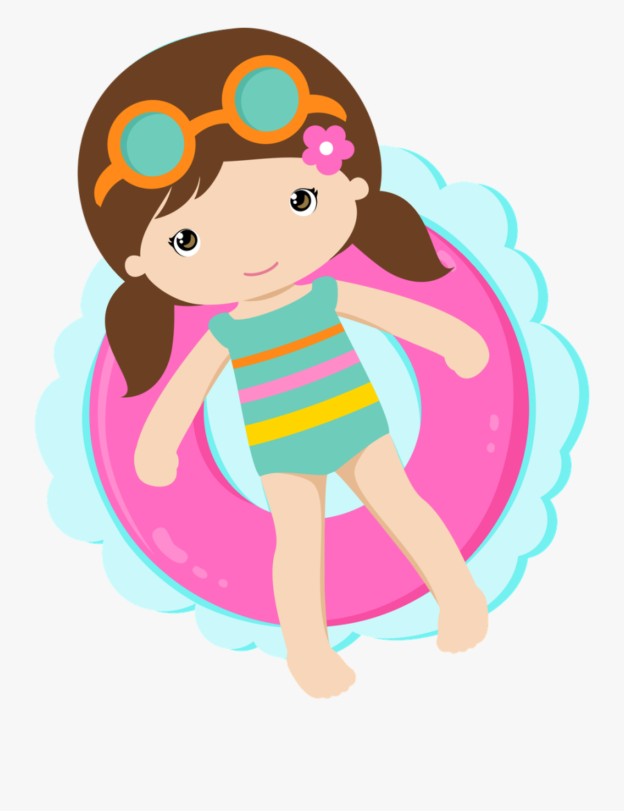 Pool Party Girl Png, Transparent Clipart