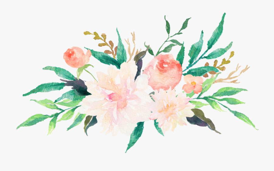 T-shirt Watercolor Painting Logo Flower - Water Paint Flower Png, Transparent Clipart