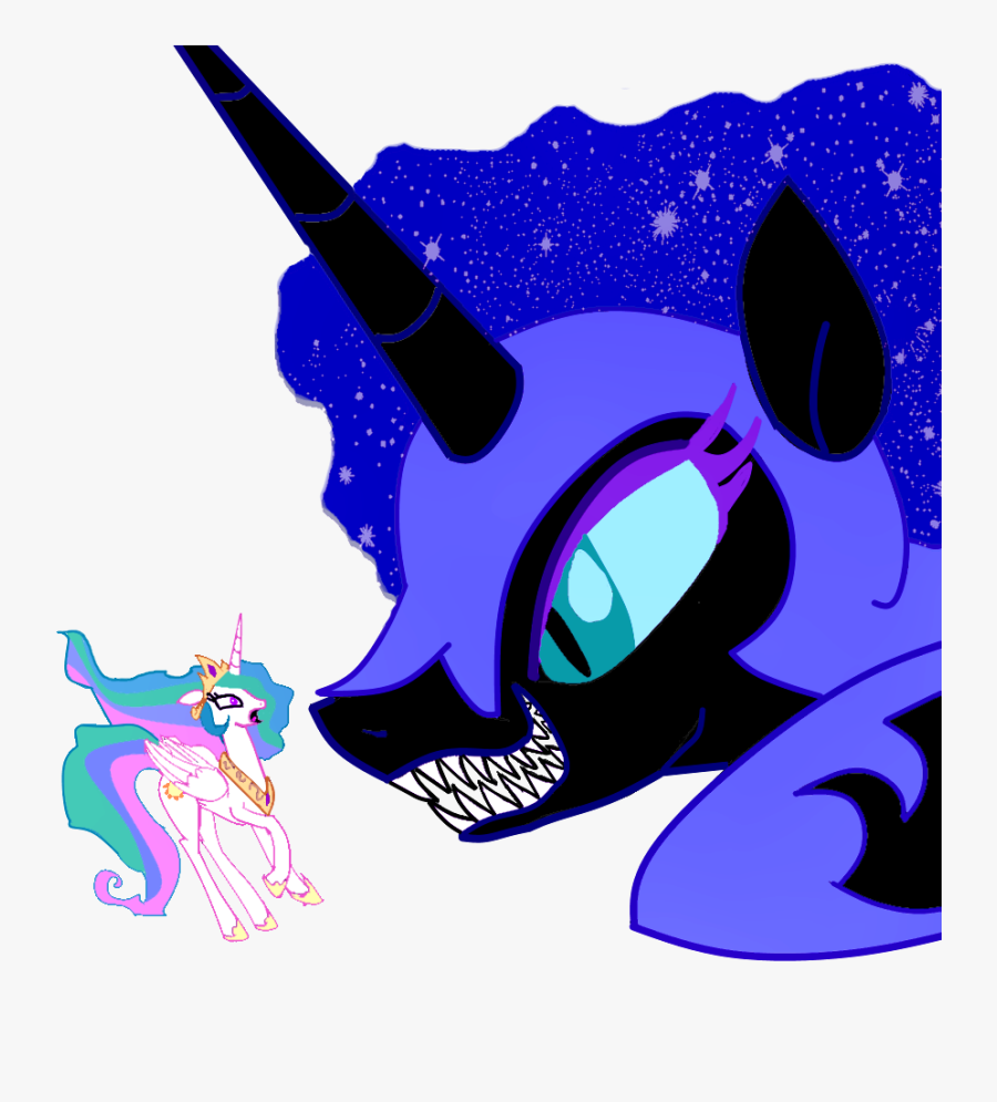 Grin Clipart Sharp - Nightmare Moon Teeth, Transparent Clipart