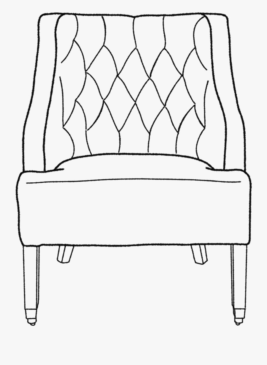 Armchair Drawing Shop - Chair Small Sofa Drawing Png, Transparent Clipart