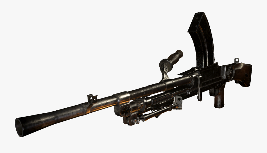 1377 X 730 2 - Bren Light Machine Gun, Transparent Clipart