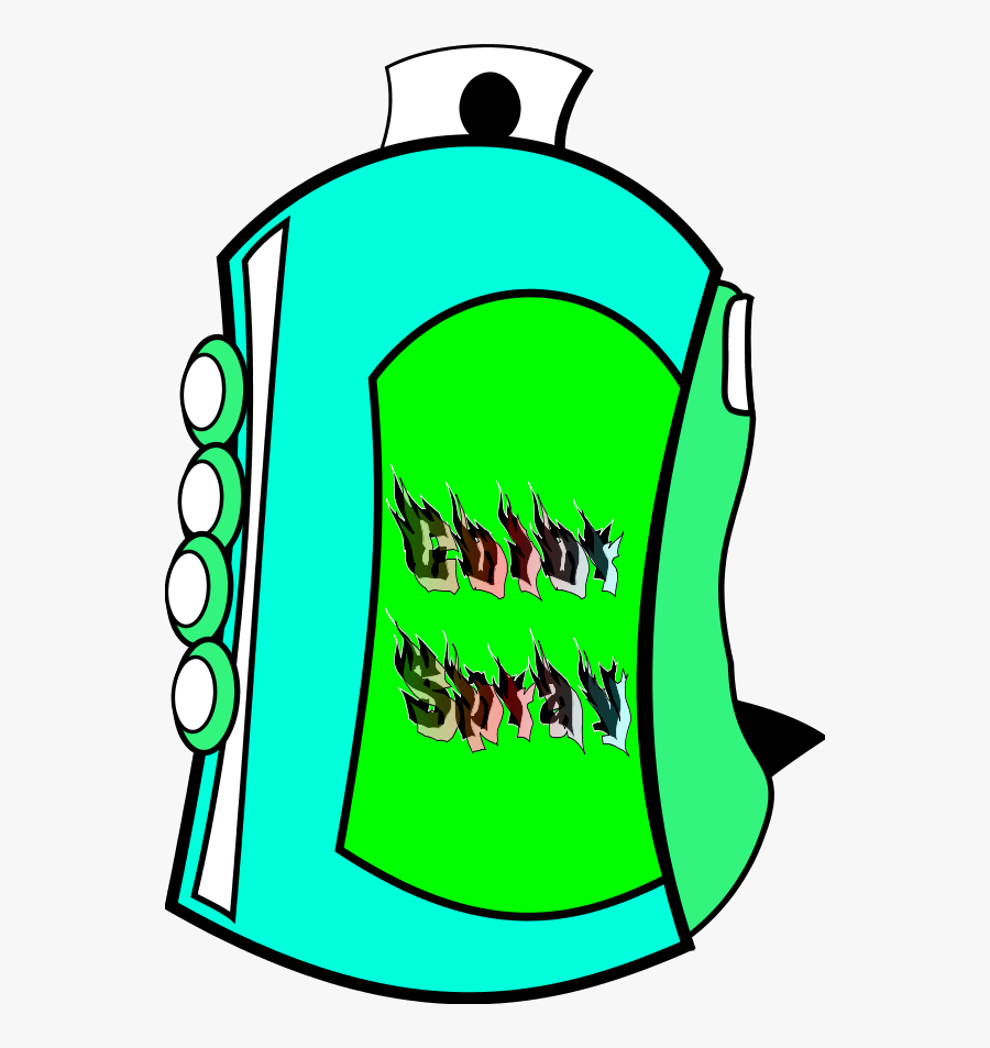 Spray Can Color - Aerosol Paint, Transparent Clipart