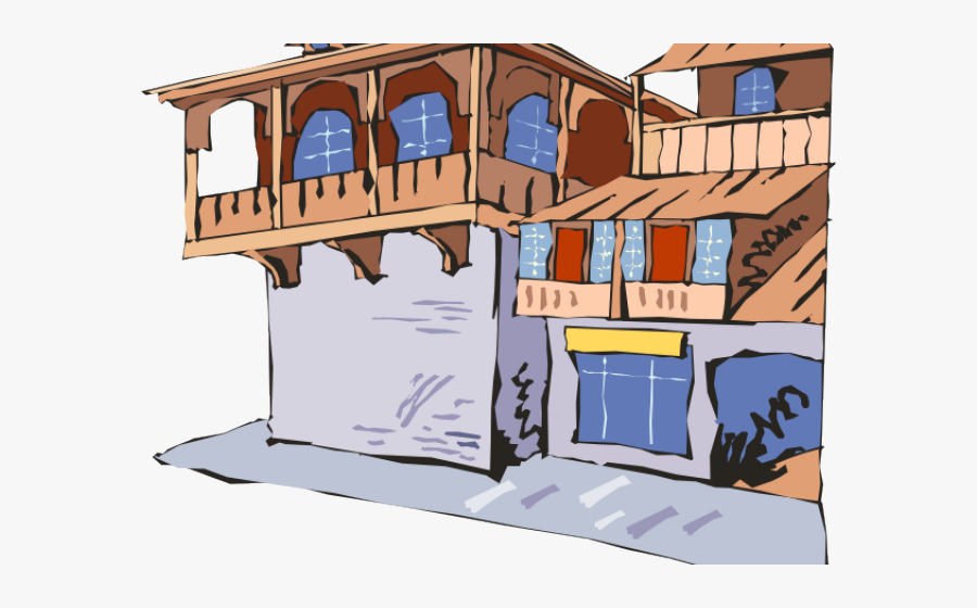 Balcony Cliparts - House, Transparent Clipart