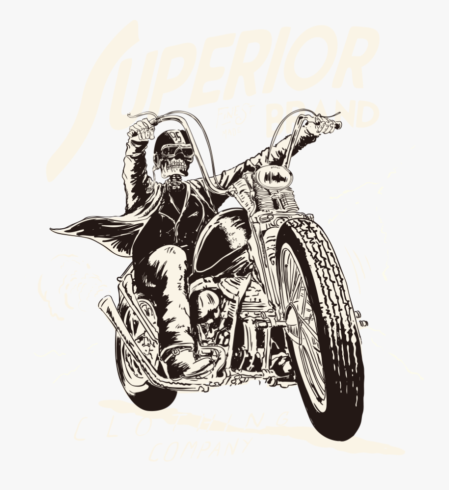 T-shirt Vector Motorcycle Skull Download Hq Png Clipart - Don T Ride My Own Bike But I Do Ride My Own B, Transparent Clipart