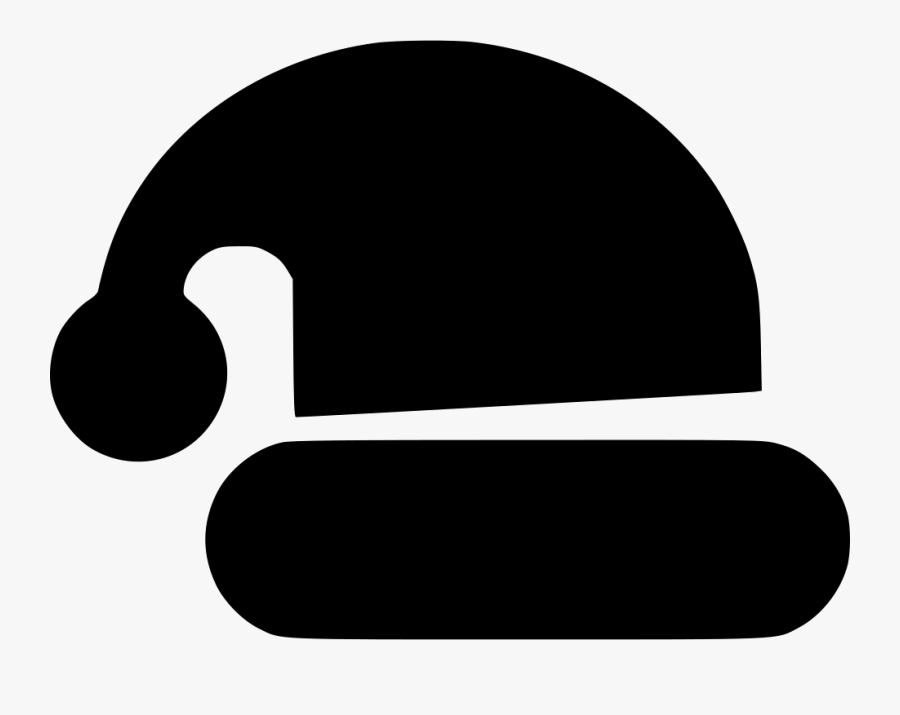 Hat Svg Png Icon - Santa Claus Hat Black Png, Transparent Clipart