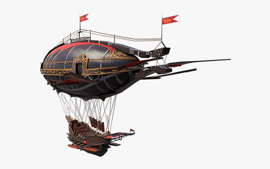 Transparent Airship Png - D&d Airship No Background, Transparent Clipart