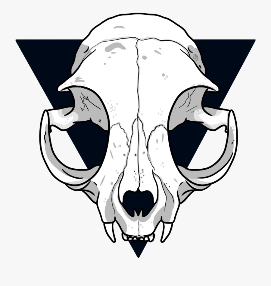 Animal Jam Clans Wiki - Simple Cat Skull Drawing, Transparent Clipart