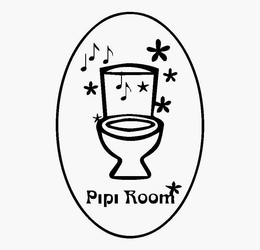 Sticker Pipi Room Ambiance Sticker Sand - Toilet Door Signs For Home, Transparent Clipart