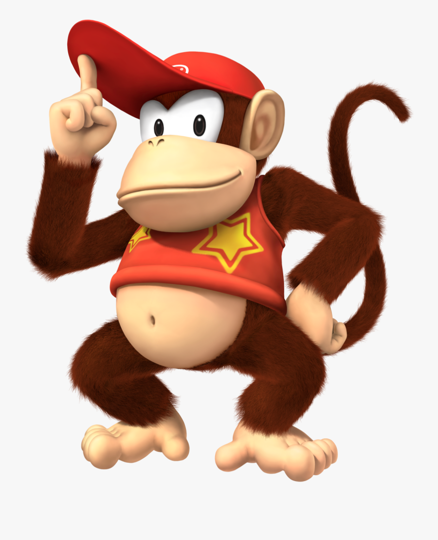 Common-chimpanzee - Super Mario Party Diddy Kong, Transparent Clipart