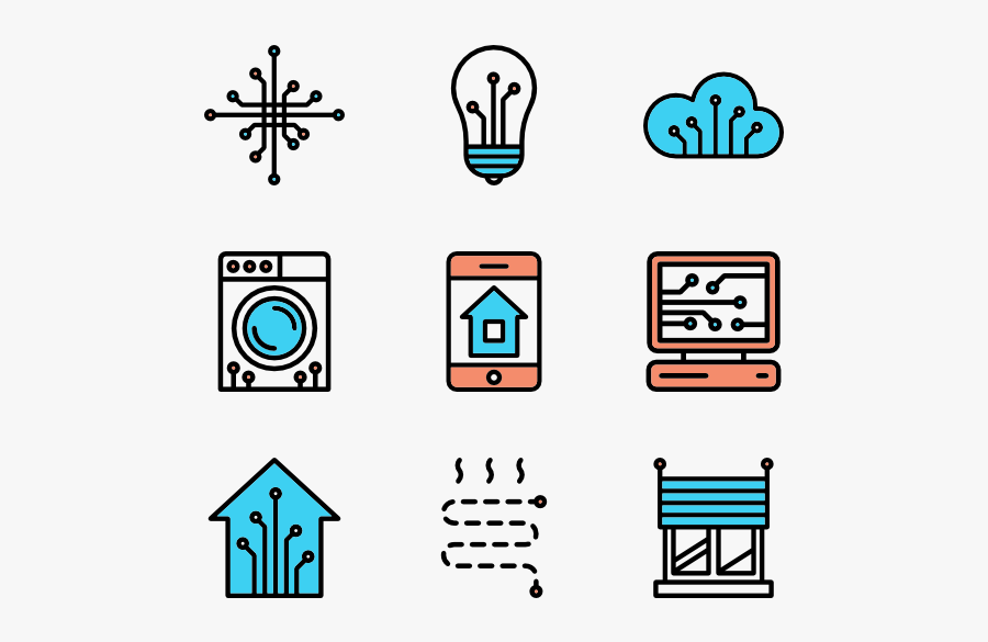 Clip Art Automation Icon - Smart Home Icons Png, Transparent Clipart